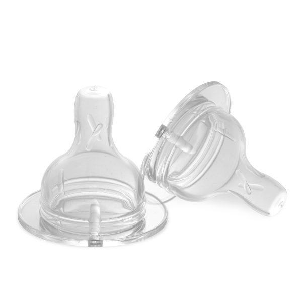Pur Silicone Wide Neck Nipple (2pc – Size L) (Fast Flow) – (3257)