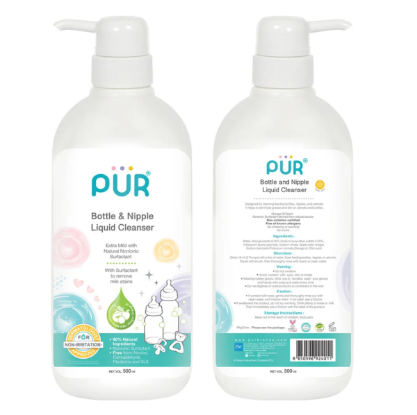 Pur Bottle & Nipple Liquid Cleanser 500ml