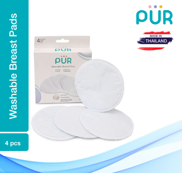 Pur Washable Breast Pads (4pcs) – (9833)