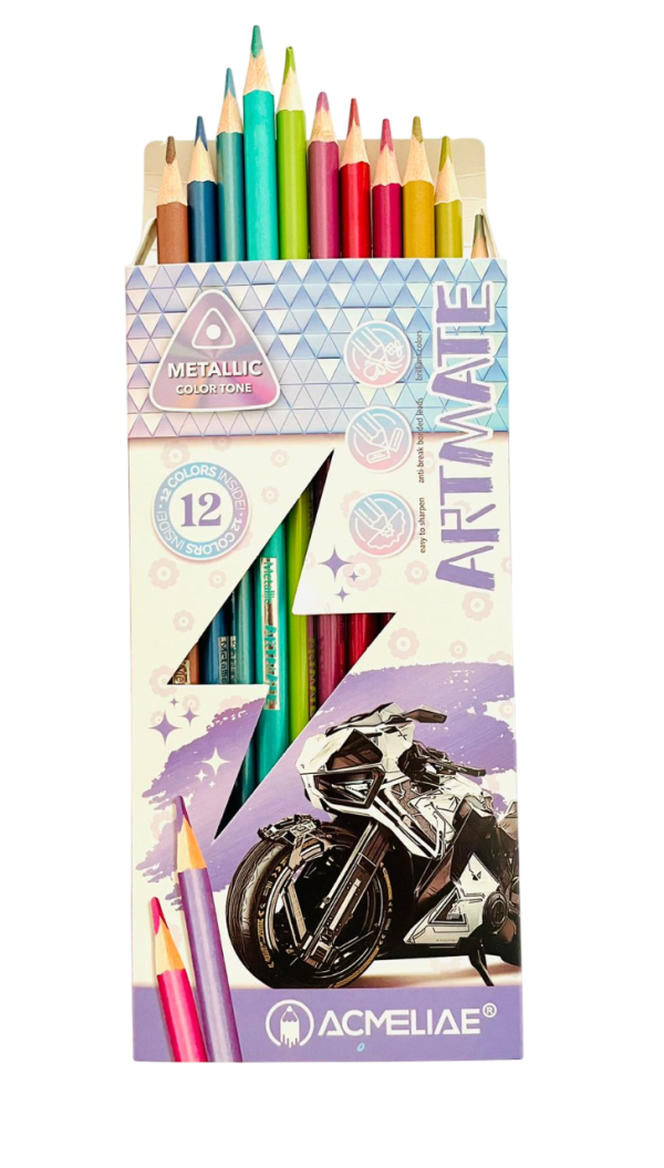 Acmeliae Metallic Artmate Color Pencil (12 Pcs Box) – 43721
