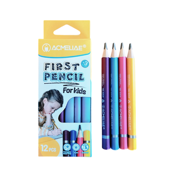 Acmeliae First Kids Pencil (Age +3) (12 pcs Paper Box) – 43755