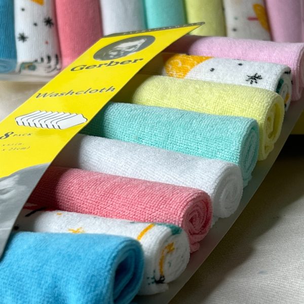 Gerber Baby Face Towels – Soft, Gentle & Colorful