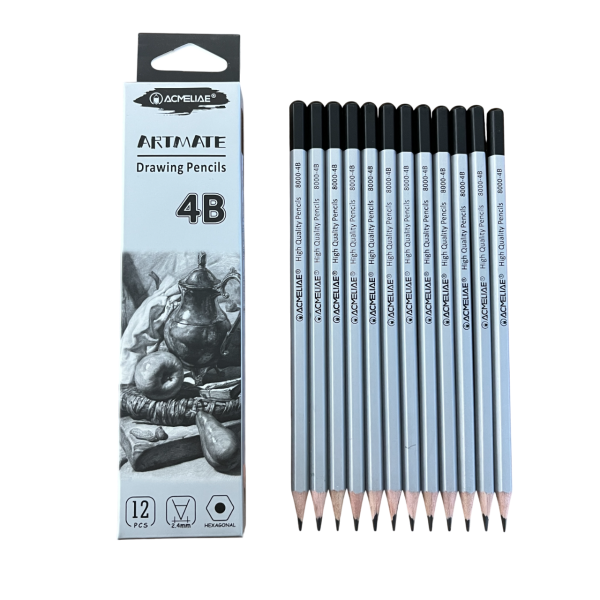 Acmeliae 4B Drawing Pencils 12pcs Box (8000-4B)