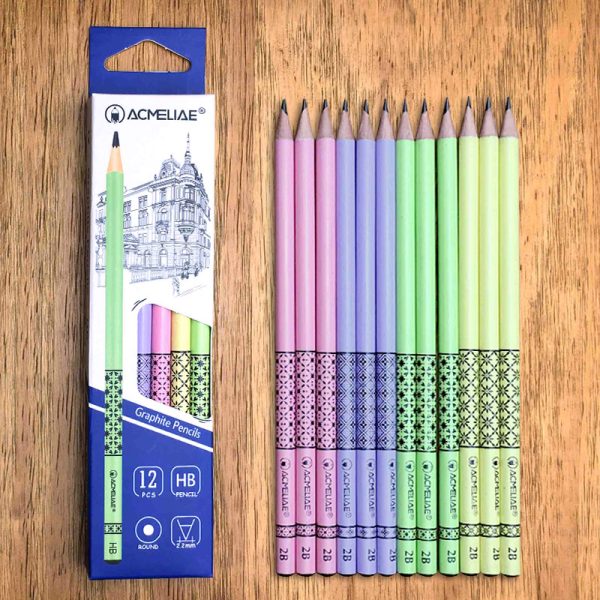 Acmeliae 2B Graphite Pencils 12pcs Box (43518)