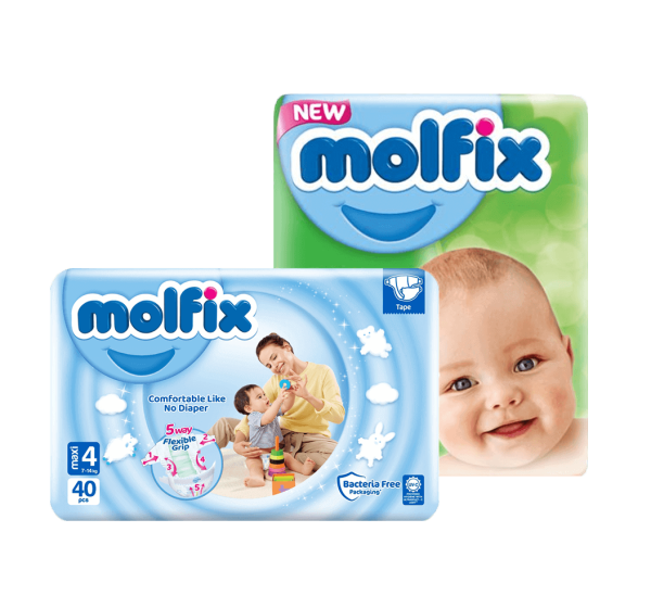 Molfix 4 (7-14 kg) 44pcs Belt (Packaging Image Of The Product May Vary)