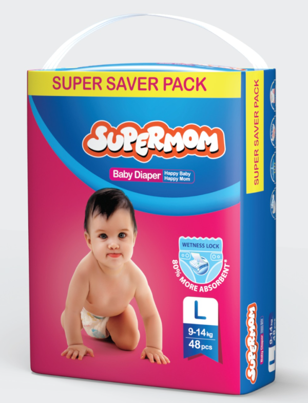 Supermom Baby Diaper Belt L (9-14 kg)  40 pcs (Packaging Image Of The Product May Vary)
