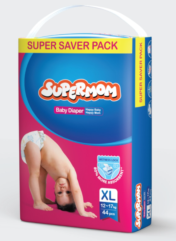 Supermom Baby Diaper Belt XL (12-17 kg) 40 pcs (Packaging Image Of The Product May Vary)