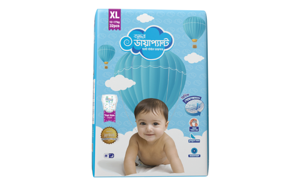 Bashundhara Diapant XL (12-17 kg) 32 pcs (Packaging Image Of The Product May Vary)