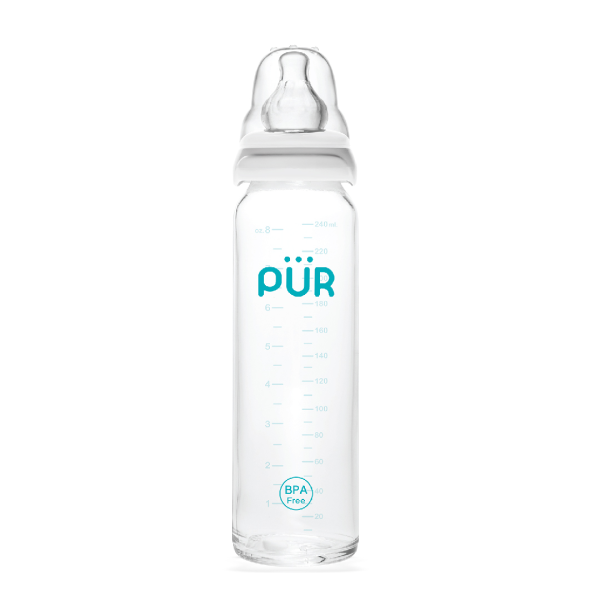 Pur Glass Feeding Bottle 8oz./240ml. – (1203)