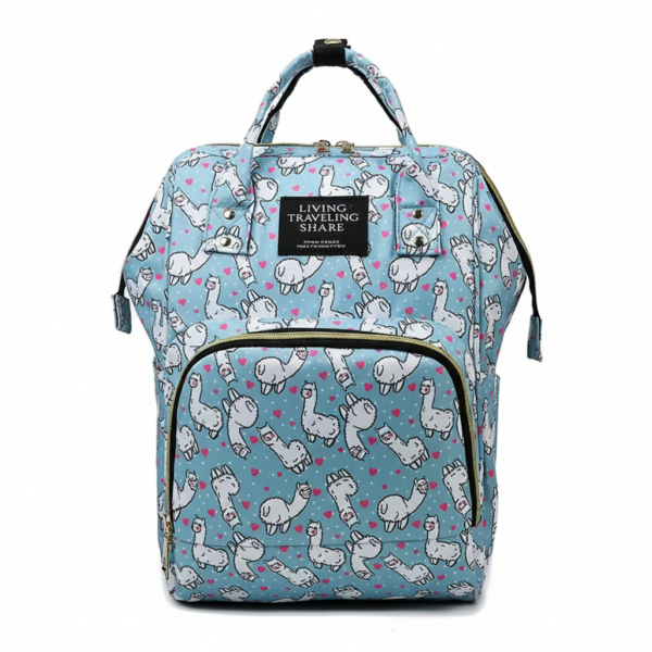 Backpack Bag For Mother (Blue Lama)