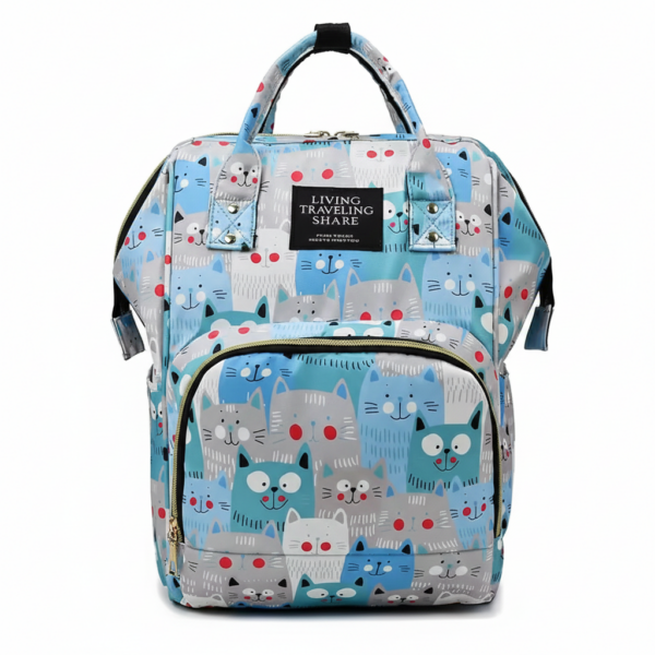 Backpack Bag For Mother (Blue Cat)