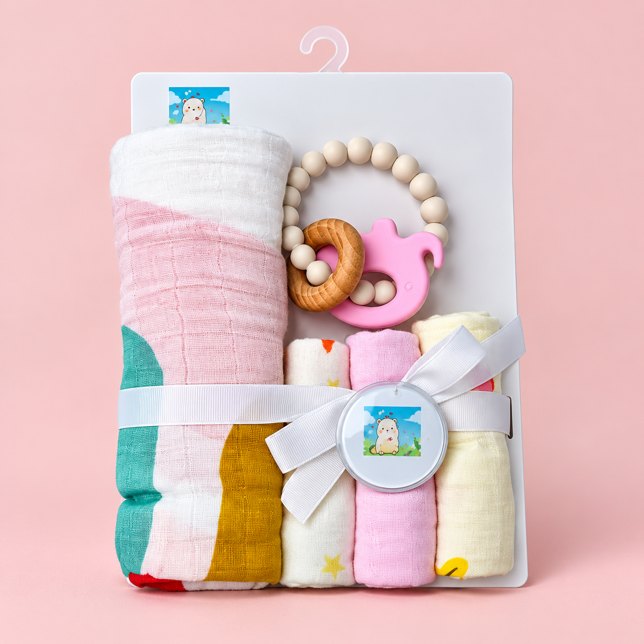 Pastel Pink Baby Gift Set