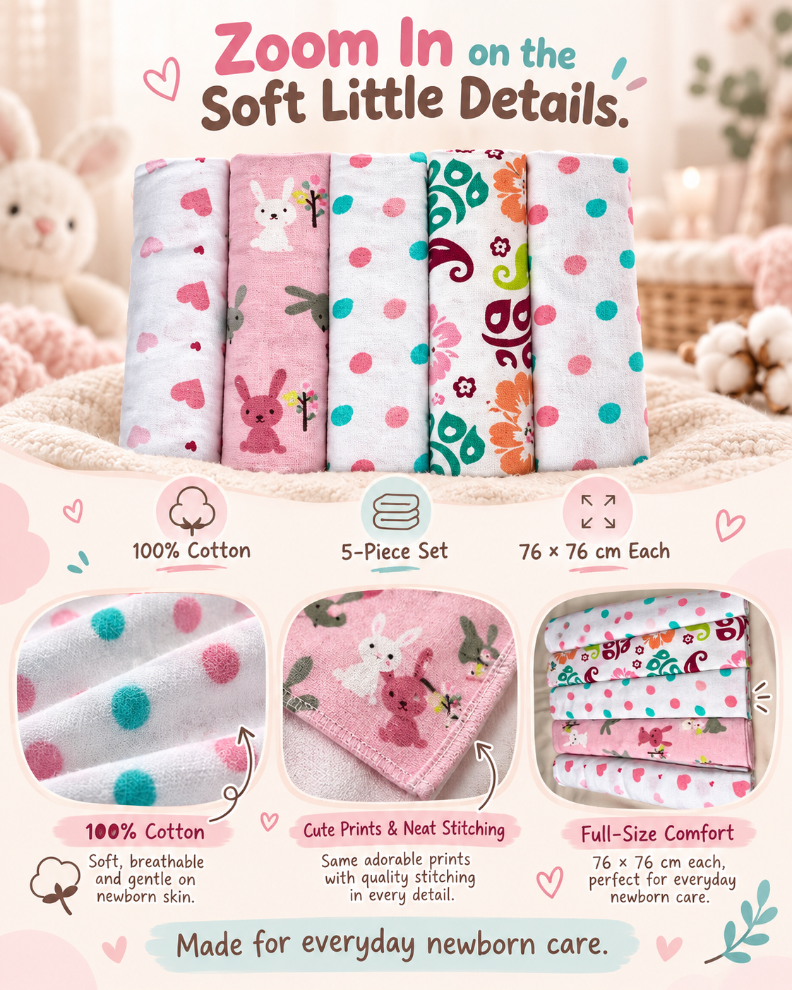 Soft Details, Cozy Baby Care
